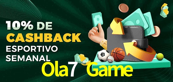 10% de bônus de cashback na Ola7 Game